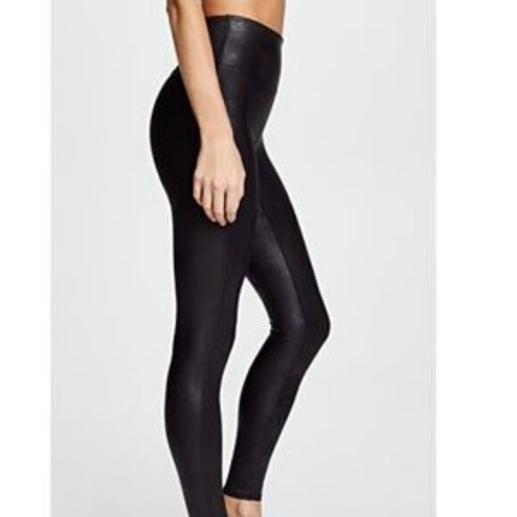 Copied - Spanx Faux Leather Black Leggings Size Small - Picture 6 of 12